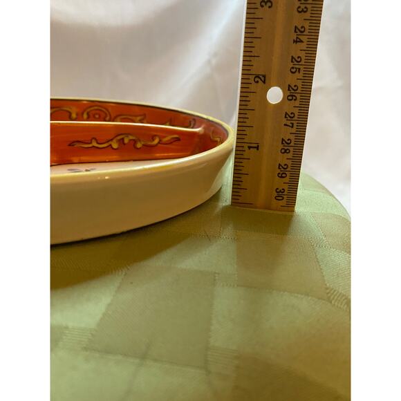 Japanese painted ceramic plate w/ wood box - Picture 11 of 16